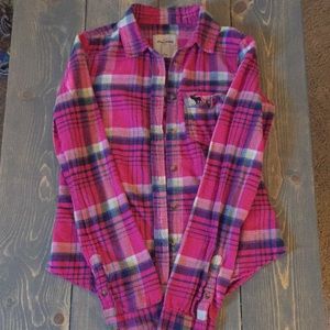 Girls plaid flannel